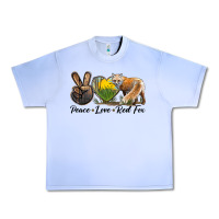 Grape Ice Peace Love Red Fox Urban Heavy Tee - LillyAllenDesigns