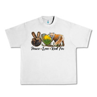 Lunar Rock Peace Love Red Fox Urban Heavy Tee - LillyAllenDesigns