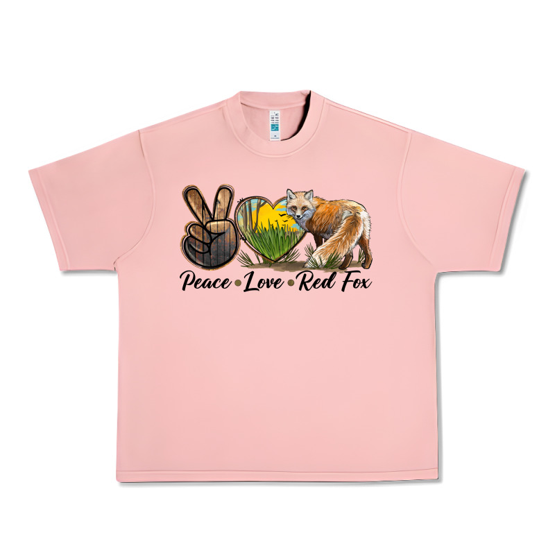 Peace Love Red Fox Urban Heavy Tee by LillyAllenDesigns | Teevron