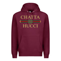 Burgundy chatta hucci Premium Hoodie - artisFamous