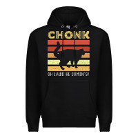 Black chonk cat funny cat meme cat dad cat mom Premium Hoodie - artisFamous