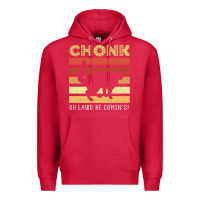 Cardinal chonk cat funny cat meme cat dad cat mom Premium Hoodie - artisFamous