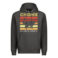 Charcoal Heather chonk cat funny cat meme cat dad cat mom Premium Hoodie - artisFamous