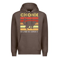 Coffee chonk cat funny cat meme cat dad cat mom Premium Hoodie - artisFamous