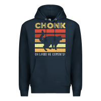 Navy chonk cat funny cat meme cat dad cat mom Premium Hoodie - artisFamous