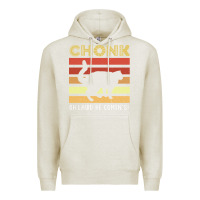 Oatmeal Heather chonk cat funny cat meme cat dad cat mom Premium Hoodie - artisFamous