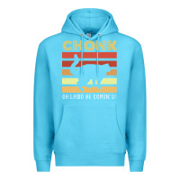 Ocean Blue chonk cat funny cat meme cat dad cat mom Premium Hoodie - artisFamous