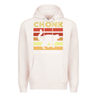 Pale Pink chonk cat funny cat meme cat dad cat mom Premium Hoodie - artisFamous