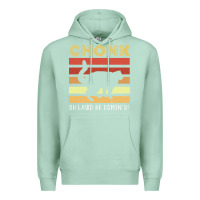 Seafoam chonk cat funny cat meme cat dad cat mom Premium Hoodie - artisFamous
