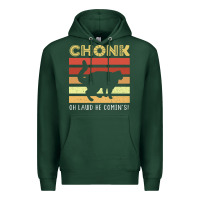 Sports Green chonk cat funny cat meme cat dad cat mom Premium Hoodie - artisFamous