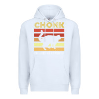 White chonk cat funny cat meme cat dad cat mom Premium Hoodie - artisFamous
