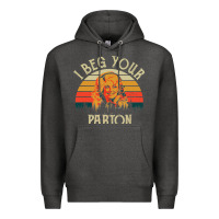 Charcoal Heather vintage i beg your parton Premium Hoodie - artisFamous
