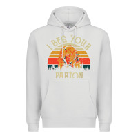 Dove Grey vintage i beg your parton Premium Hoodie - artisFamous