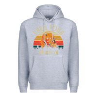 Heather Grey vintage i beg your parton Premium Hoodie - artisFamous