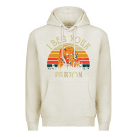Oatmeal Heather vintage i beg your parton Premium Hoodie - artisFamous