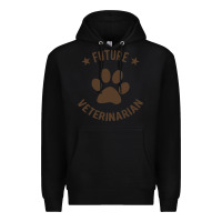 Black future veterinarian Premium Hoodie - artisFamous