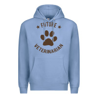 Colony Blue future veterinarian Premium Hoodie - artisFamous