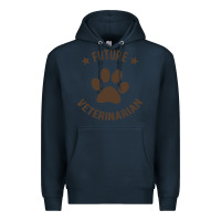 Navy future veterinarian Premium Hoodie - artisFamous