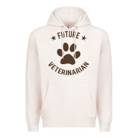 Pale Pink future veterinarian Premium Hoodie - artisFamous