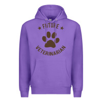 Purple future veterinarian Premium Hoodie - artisFamous