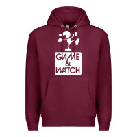 Burgundy game & watch tribute Premium Hoodie - artisFamous