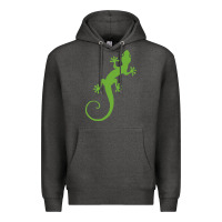Charcoal Heather gecko reptile Premium Hoodie - artisFamous