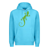 Ocean Blue gecko reptile Premium Hoodie - artisFamous