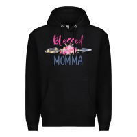 Black blessed momma Premium Hoodie - artisFamous