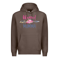Coffee blessed momma Premium Hoodie - artisFamous