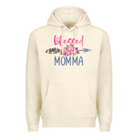 Sandshell blessed momma Premium Hoodie - artisFamous