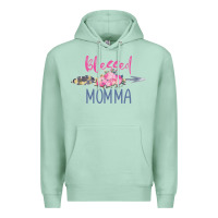 Seafoam blessed momma Premium Hoodie - artisFamous