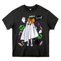 Asphalt cute ghost halloween Heavy Core Tee - BundleAndBundleShop