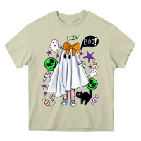 Mossy cute ghost halloween Heavy Core Tee - BundleAndBundleShop