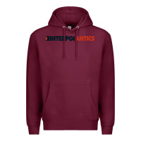 Burgundy interpol antics crop top Premium Hoodie - artisFamous