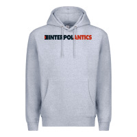 Heather Grey interpol antics crop top Premium Hoodie - artisFamous