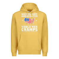 Antique Gold back to back undefeated world war champs Premium Hoodie - artisFamous