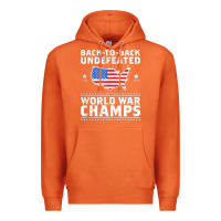 Carrot back to back undefeated world war champs Premium Hoodie - artisFamous