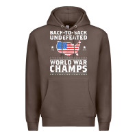 Coffee back to back undefeated world war champs Premium Hoodie - artisFamous