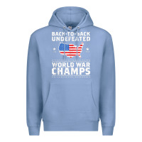Colony Blue back to back undefeated world war champs Premium Hoodie - artisFamous
