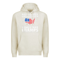 Oatmeal Heather back to back undefeated world war champs Premium Hoodie - artisFamous