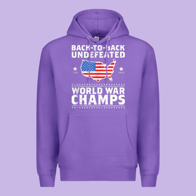 Back To Back Undefeated World War Champs Premium Hoodie Designed By Artisfamous