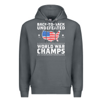 Rock back to back undefeated world war champs Premium Hoodie - artisFamous