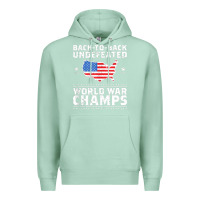 Seafoam back to back undefeated world war champs Premium Hoodie - artisFamous