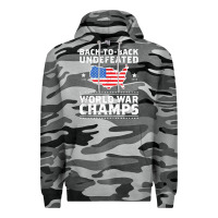 Slate Camo back to back undefeated world war champs Premium Hoodie - artisFamous