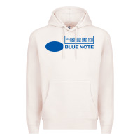 Pale Pink blue note jazz music records Premium Hoodie - artisFamous