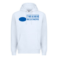 White blue note jazz music records Premium Hoodie - artisFamous