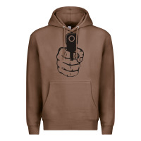 Chestnut hands up pistol Premium Hoodie - artisFamous
