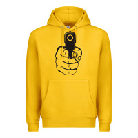 Lemon hands up pistol Premium Hoodie - artisFamous