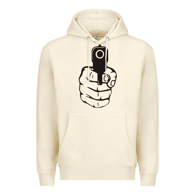 Hands Up Pistol Premium Hoodie by artisFamous | Teevron