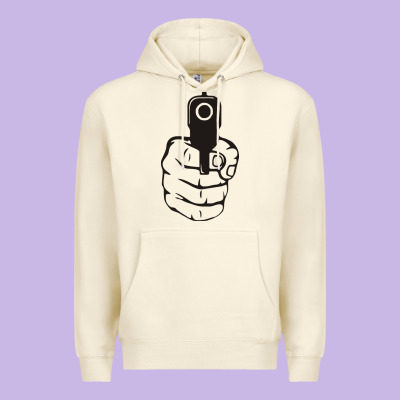 Hands Up Pistol Premium Hoodie Designed By Artisfamous